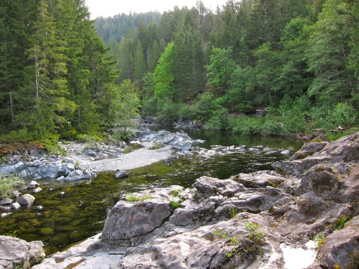 The mighty Sooke River...